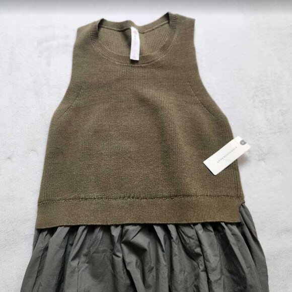 New S Anthropologie x Daily Practice Placid sweater dress in Moss Green - Picture 6 of 11